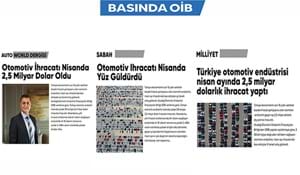 OTOMOTİV İHRACATI NİSANDA 2,5 MİLYAR DOLAR OLDU