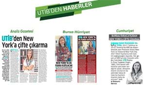UTİB'DEN NEW YORK'A ÇİFTE ÇIKARMA