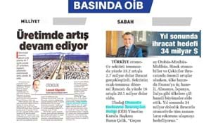 OİB  AĞUSTOS AYI BASIN YANSIMALARI