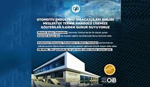 GENÇLERİN MESLEKİ EĞİTİMDE TERCİHİ OİB MTAL OLDU