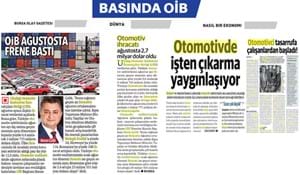 OİB EYLÜL AYI BASIN YANSIMALARI
