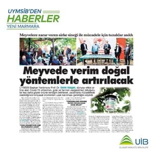 MEYVEDE VERİM DOĞAL YÖNTEMLERLE ARTIRILACAK