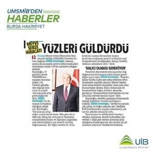 MEYVE SEBZE İHRACATININ ÖNÜNDEKİ ENGELLER KALKIYOR