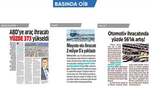 OTOMOTİV İHRACATI MAYISTA 1.9  MİLYAR DOLAR OLDU
