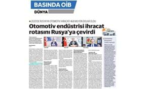 OTOMOTİV ENDÜSTRİSİ İHRACAT ROTASINI RUSYA'YA ÇEVİRDİ
