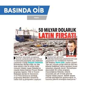 OTOMOTİV İHRACATINDA 50 MİLYAR DOLARLIK LATİN FIRSATI