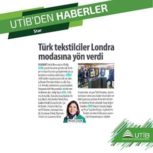 TÜRK TEKSTİLCİLER LONDRA MODASINA YÖN VERDİ