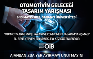 Otomotivin Geleceği Tasarım Yarışması 9-10 Mayıs 2019 Ajandanızda Yer Ayırmayı Unutmayın!