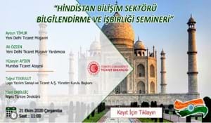 HİNDİSTAN BİLİŞİM SEKTÖRÜ BİLGİLENDİRME VE İŞBİRLİĞİ SEMİNERİ