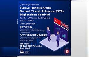 TÜRKİYE - BİRLEŞİK KRALLIK SERBEST TİCARET ANLAŞMASI (STA) BİLGİLENDİRME SEMİNERİ
