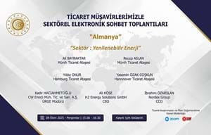 TİCARET MÜŞAVİRLERİMİZLE SEKTÖREL ELEKTRONİK SOHBET TOPLANTILARI- ALMANYA