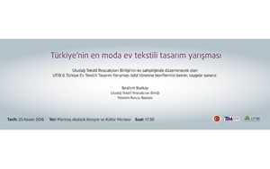 UTİB 6. TÜRKİYE EV TEKSTİLİ TASARIM YARIŞMASI ÖDÜL TÖRENİ