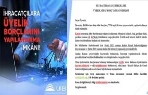 İhracatçı Birlikleri Üyelik Aidat Borcu Yapılandırması