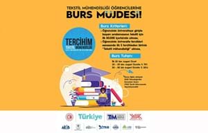 TEKSTİL MÜHENDİSLİĞİ ÖĞRENCİLERİNE BURS MÜJDESİ