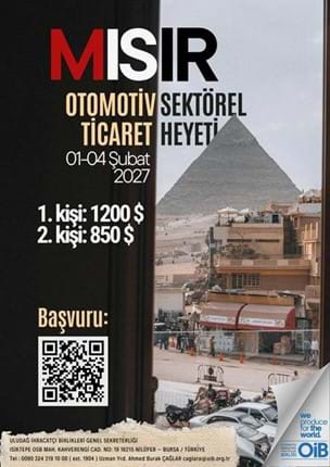 MISIR OTOMOTİV SEKTÖREL TİCARET HEYETİ